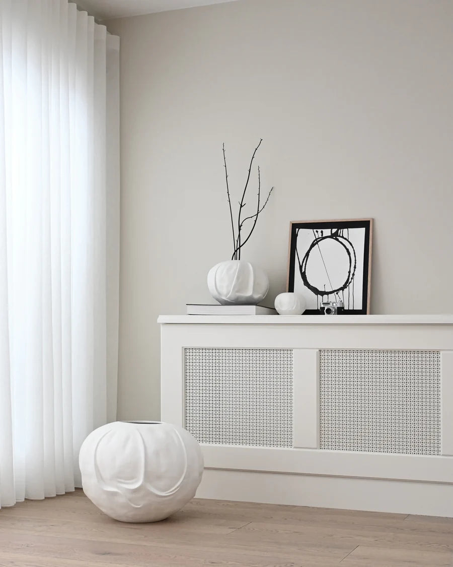 101 COPENHAGEN Βάζο Orimono Vase Medio Κεραμικό Διακοσμητικό Βάζο Άσπρο Η24x30x30cm 101 COPENHAGEN