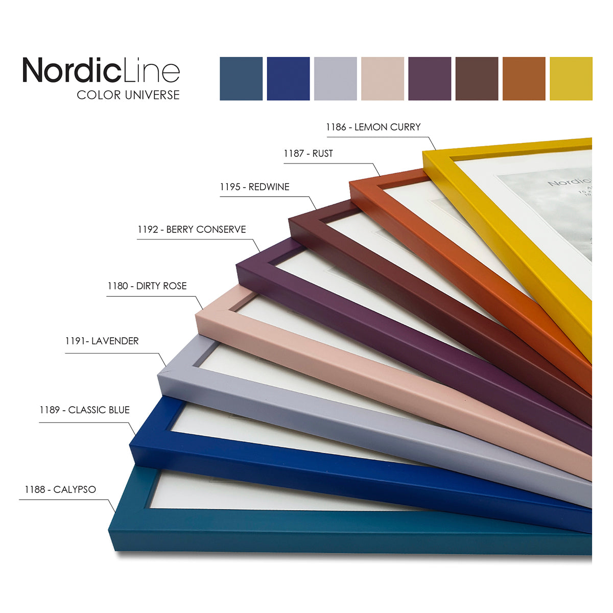 INCADO Κορνίζα Κορνίζα Nordic Line Slim Ξύλο Xρώμα Σκουριάς Ακ. Γυαλί 50x70 cm INCADO