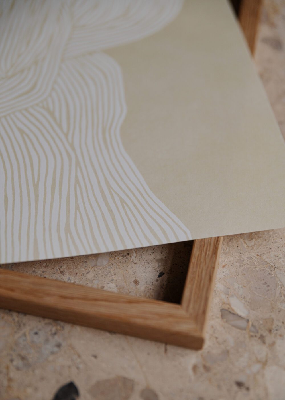 THE POSTER CLUB Poster Πόστερ The Line no. 07 Rebecca Hein (50x70) cm Mπεζ Sustainable Paper THE POSTER CLUB