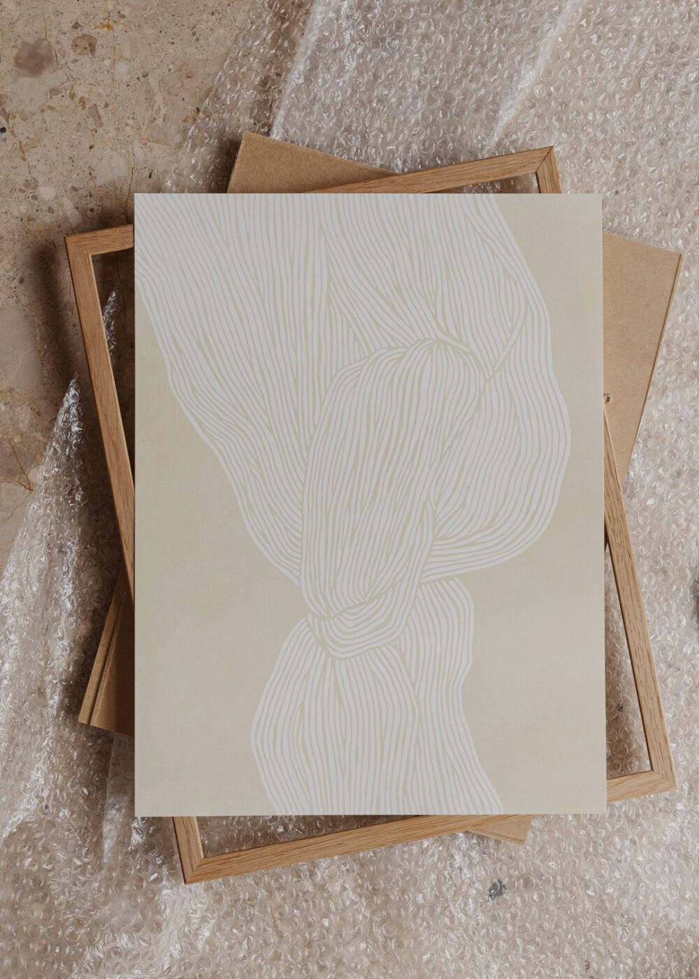 THE POSTER CLUB Poster Πόστερ The Line no. 07 Rebecca Hein (50x70) cm Mπεζ Sustainable Paper THE POSTER CLUB