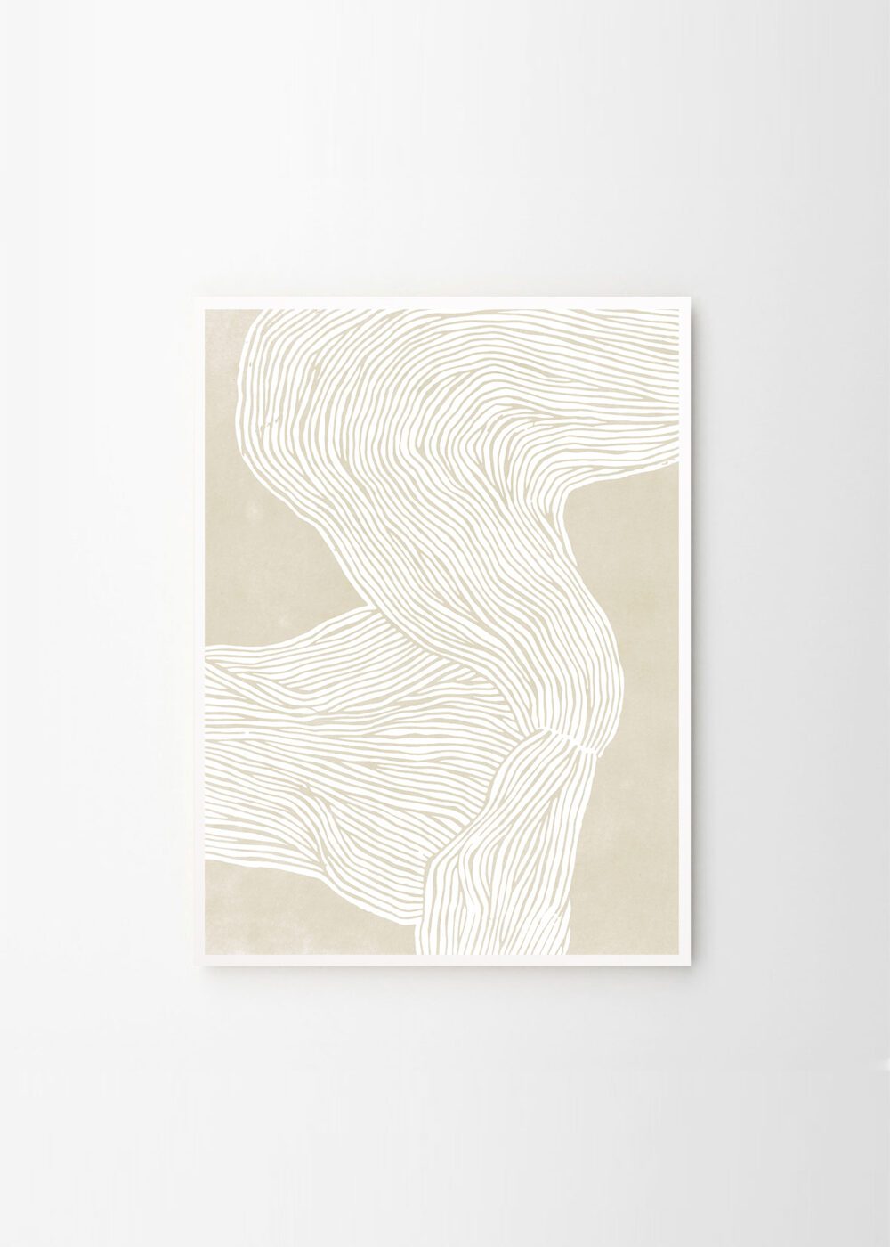 THE POSTER CLUB Poster Πόστερ The Line no. 08 Rebecca Hein (50x70) cm Mπεζ Sustainable Paper THE POSTER CLUB