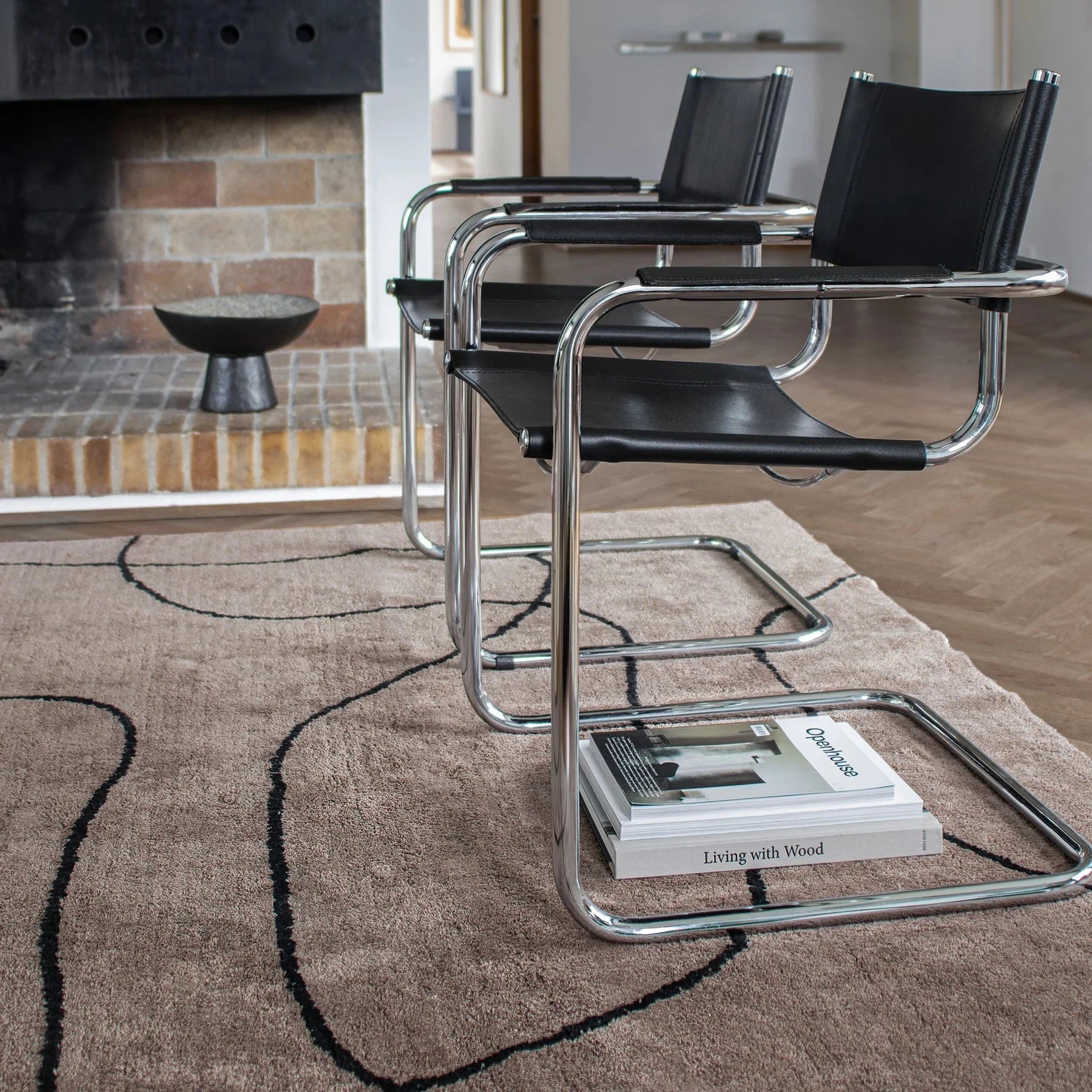 METTE DITMER Χαλί Χαλί Shadow XL - Ανοιχτό Καφέ 100% Βαμβάκι W140 x L200 cm METTE DITMER