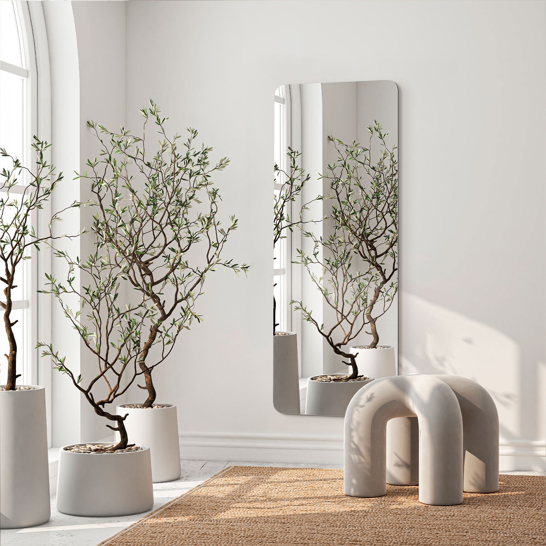 INCADO Καθρέφτης Καθρέφτης Τοίχου Sleek Γυαλί 40X120 cm Διάφανος Clear INCADO