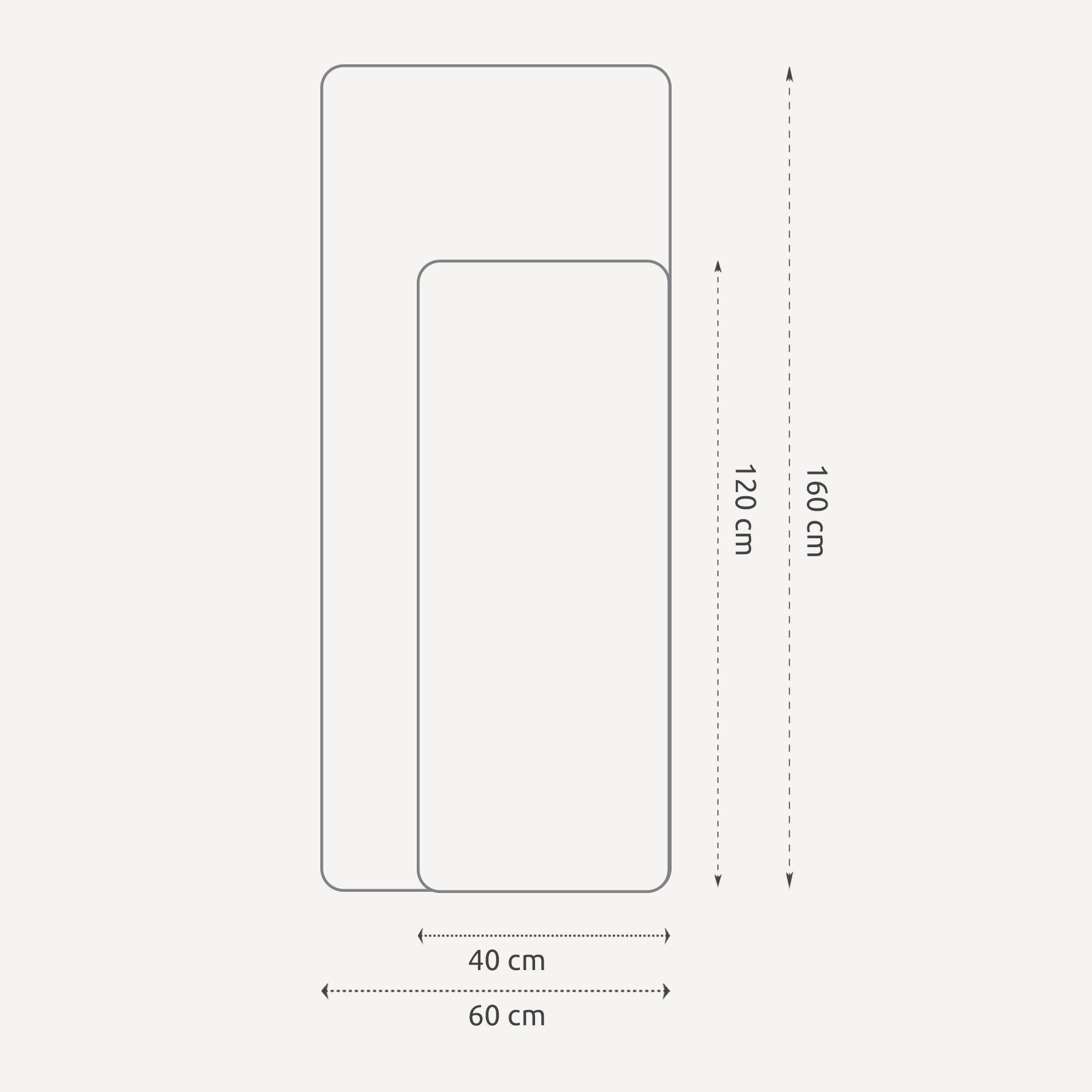 INCADO Καθρέφτης Καθρέφτης Τοίχου Sleek Γυαλί 40X120 cm Διάφανος Clear INCADO