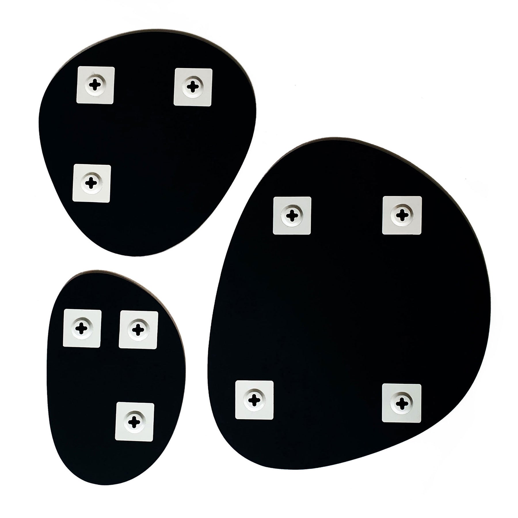 Καθρέφτης Τοίχου Silver - Διαφανής Σετ Των 3 τμχ W37.5 x H35.5 / W46 x H53.3 / W23.2 x H35 cm INCADO