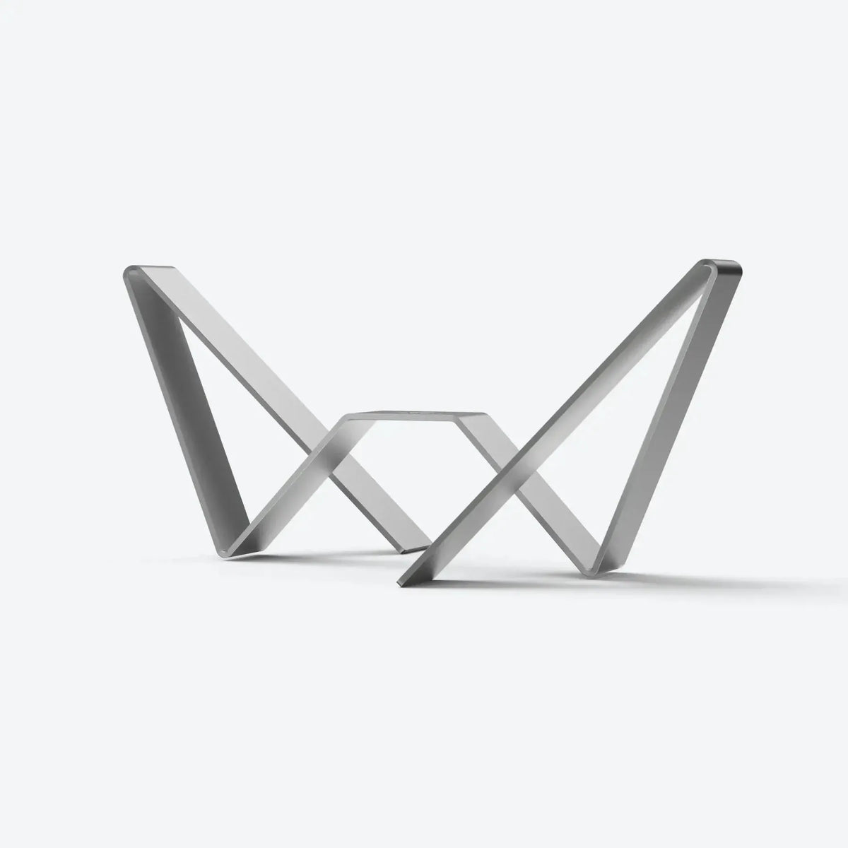 Βιβλιοστάτης 2.0 - Ατσάλινος Ασημί 37 x 21 x 15 cm HintsDeco