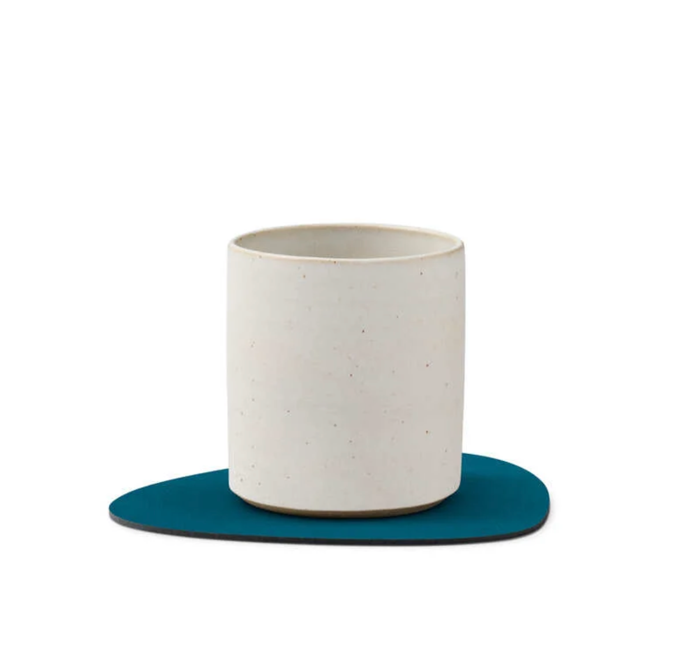 LIND DNA Σουβέρ Σουβέρ Glass Mat Curve Nupo / Ανακ. Δέρμα Πετρόλ 11x13 cm LIND DNA