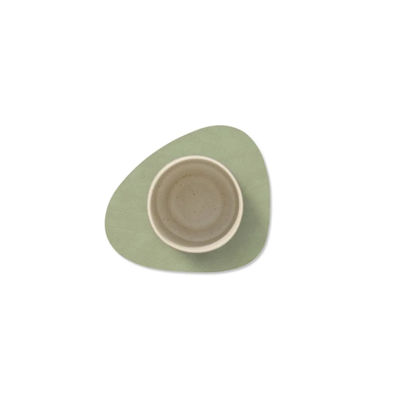 LIND DNA Σουβέρ Σουβέρ Glass Mat Curve Nupo / Ανακ. Δέρμα Olive Πράσινο 11x13 cm LIND DNA