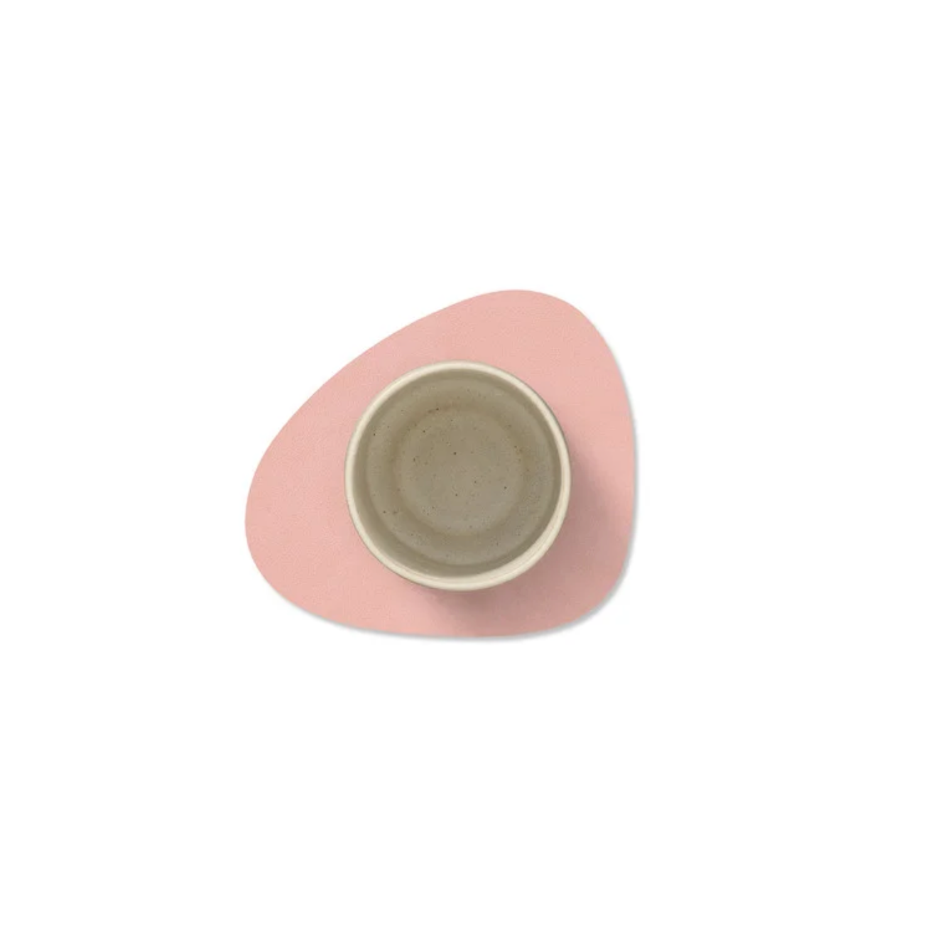 LIND DNA Σουβέρ Σουβέρ Glass Mat Curve Nupo / Ανακ. Δέρμα Ροζ 11x13 cm LIND DNA