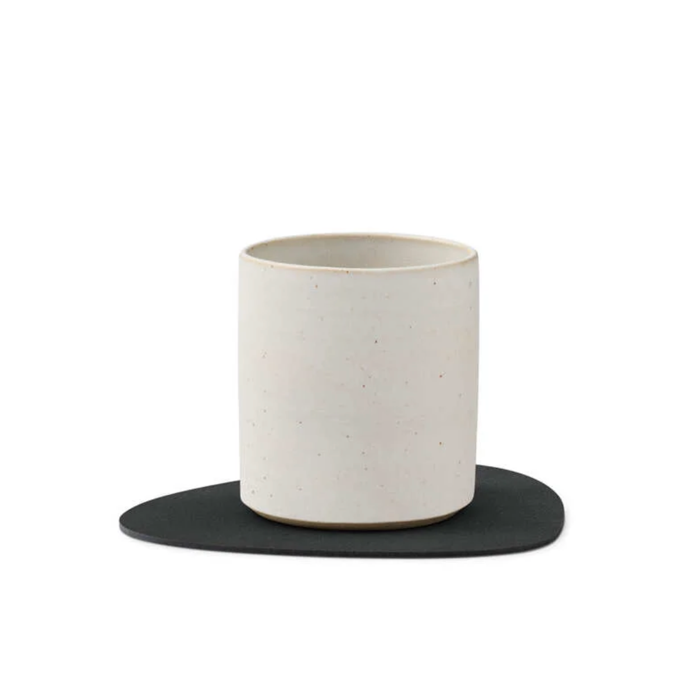 LIND DNA Σουβέρ Σουβέρ Glass Mat Curve Nupo / Ανακ. Δέρμα Μαύρο 11x13 cm LIND DNA