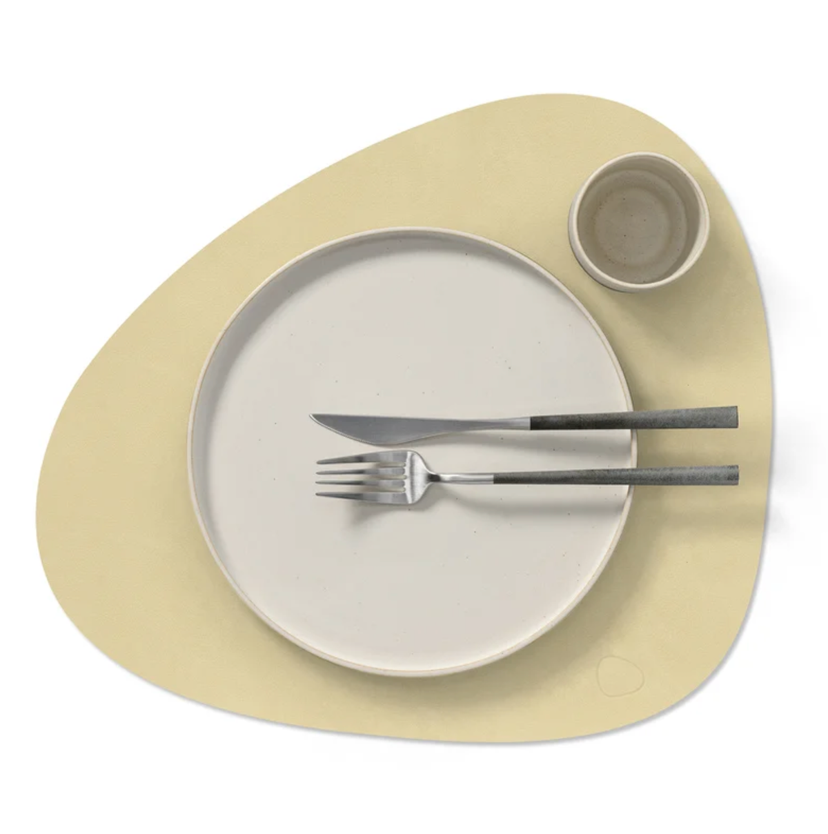 LIND DNA Σουπλά Σουπλά Dinner Mat Curve Nupo / Ανακ.Δέρμα Sorbet Κίτρινο 37x44 cm LIND DNA