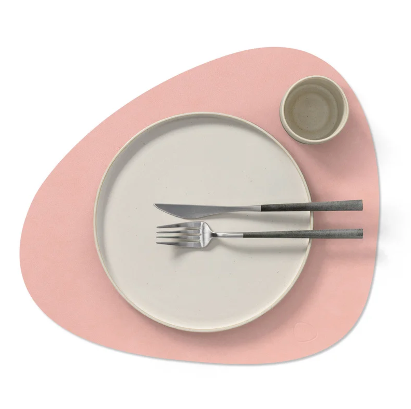 LIND DNA Σουπλά Σουπλά Dinner Mat Curve Nupo / Ανακ. Δέρμα Ροζ 37x44 cm LIND DNA