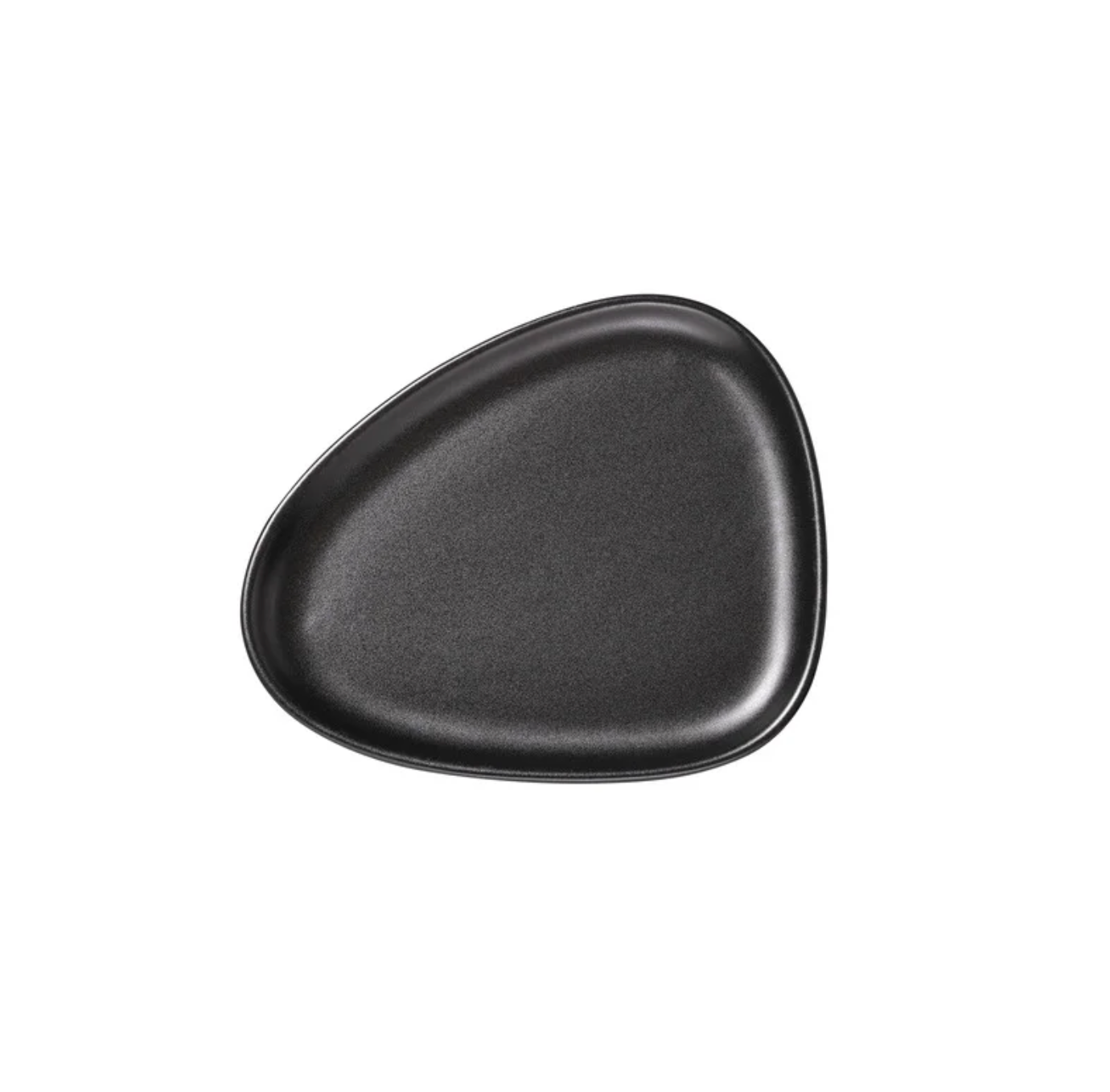 LIND DNA Πιάτο Πιάτο Φρούτου Curve Lunch Stoneware, Μαύρο 22x19x1.5cm LIND DNA
