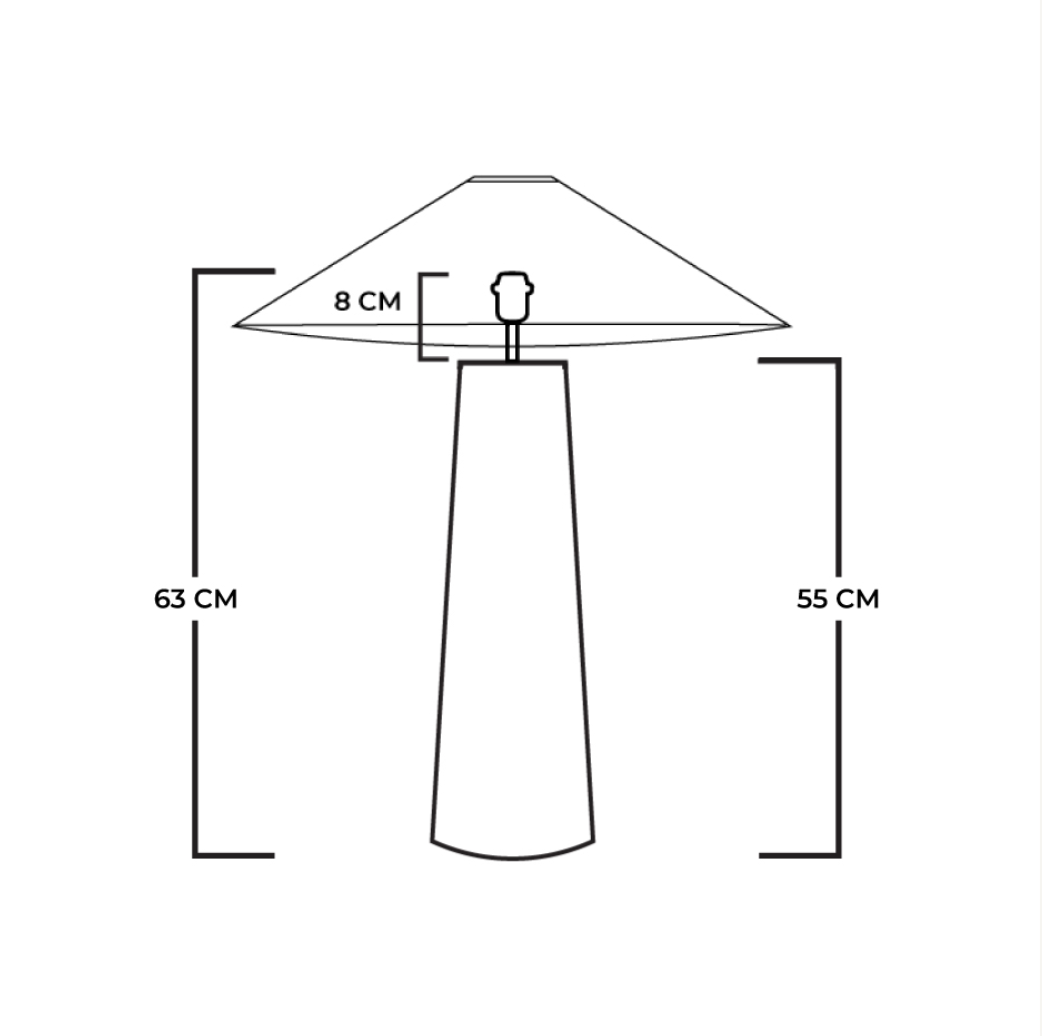 HINTSDECO Επιτραπέζιο Φωτιστικό Επιτραπέζιο Φωτιστικό DUTA Rattan/Μέταλλο 18x18xΗ63cm Αμπαζούρ 55x55x18 cm E27 Max 60W Hintsdeco Collection