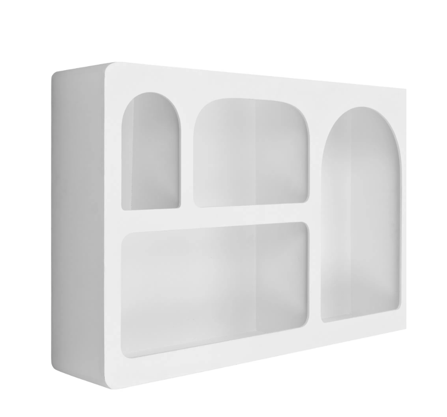 HOUSE NORDIC Shelf Επιτοίχια Ραφιέρα Bryne, Λευκό H40xL13xW60 cm Ξύλο MDF NORDIC HOUSE