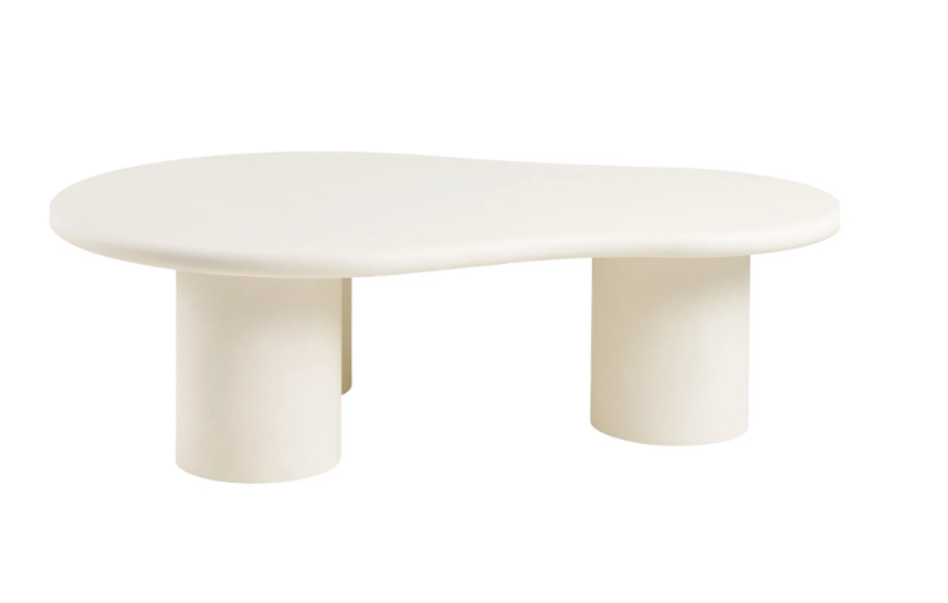 HOUSE NORDIC Coffee Table Palmera Coffee Table Light Γκρι W80xL120xΗ35 cm Ξύλο Με Όψη Τσιμέντου NORDIC HOUSE