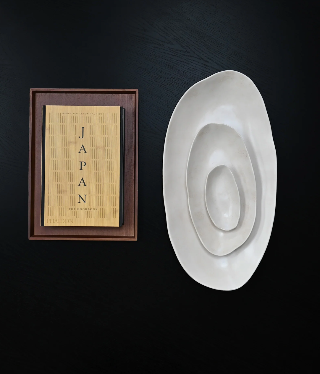 101 COPENHAGEN Διακοσμητικός Δίσκος Πιατέλα Native Oval Tray, Petit Set Of 2 Stoneware Άσπρο Birch L15/ W8/H3 cm 101 COPENHAGEN