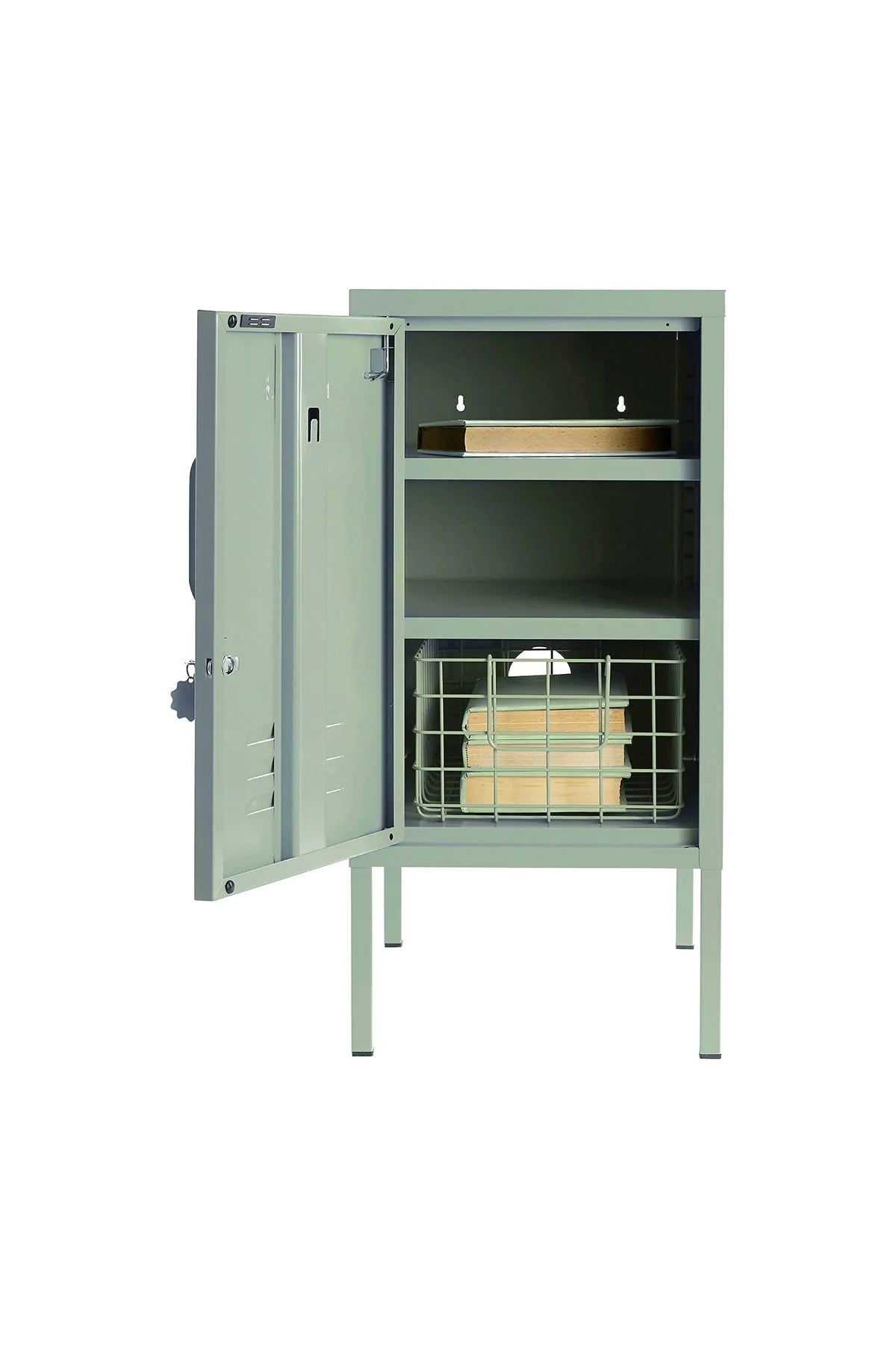 Mustard Ντουλάπι Μεταλλικό ντουλάπι Locker The Shorty in Sage Χάλυβα Γαλάζιο H72xW35xD46cm Mustard