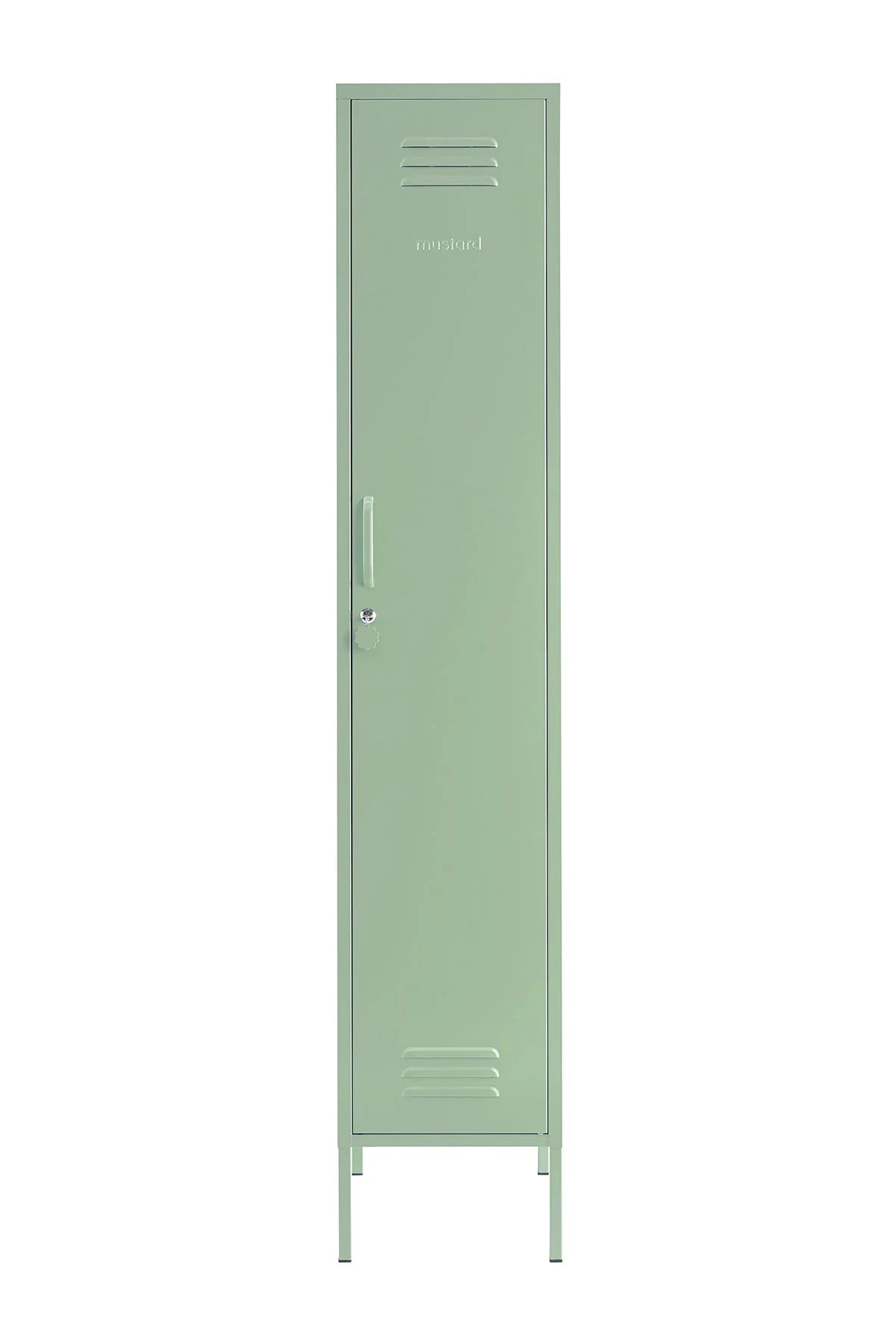 Mustard Ντουλάπι Μεταλλικό ντουλάπι Locker The Skinny in Sage Χάλυβα Γαλάζιο H183xW35xD46cm Mustard