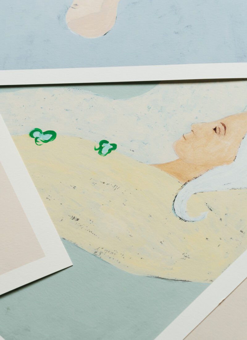 THE POSTER CLUB Poster Πόστερ Scorpio - Άσπρο Γαλάζιο Κίτρινο 50 x 70 cm THE POSTER CLUB