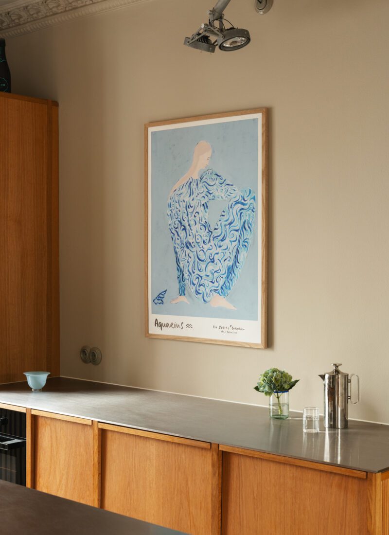 THE POSTER CLUB Poster Πόστερ Aquarius - Γαλάζιο 50 x 70 cm THE POSTER CLUB