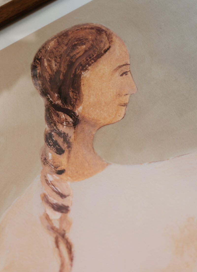 THE POSTER CLUB Poster Πόστερ Capricorn - Κόκκινο Μπεζ 30 x 40 cm THE POSTER CLUB