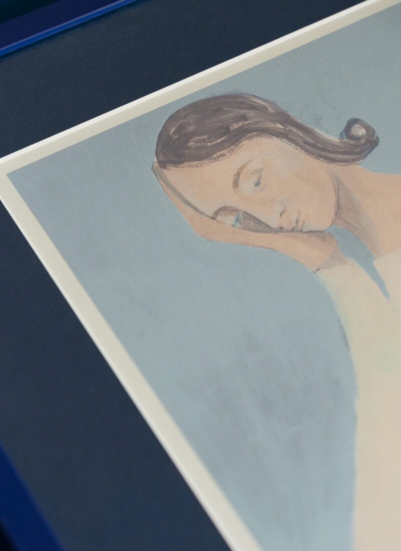 THE POSTER CLUB Poster Πόστερ Libra - Μπεζ Γαλάζιο 50 x 70 cm THE POSTER CLUB