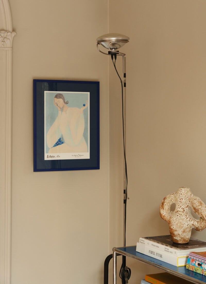 THE POSTER CLUB Poster Πόστερ Libra - Μπεζ Γαλάζιο 50 x 70 cm THE POSTER CLUB