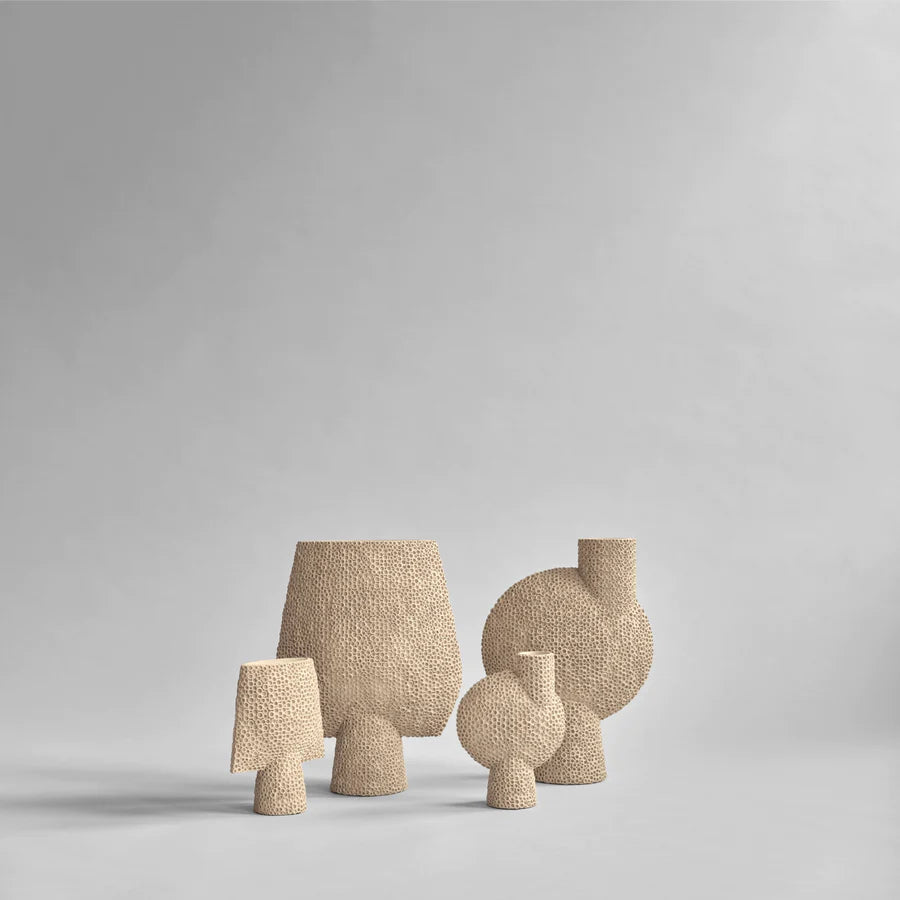 101 COPENHAGEN Βάζο Βάζο Sphere Bubl Big Shisen Κεραμικό Μπεζ 45x14x31,5 cm 101 COPENHAGEN