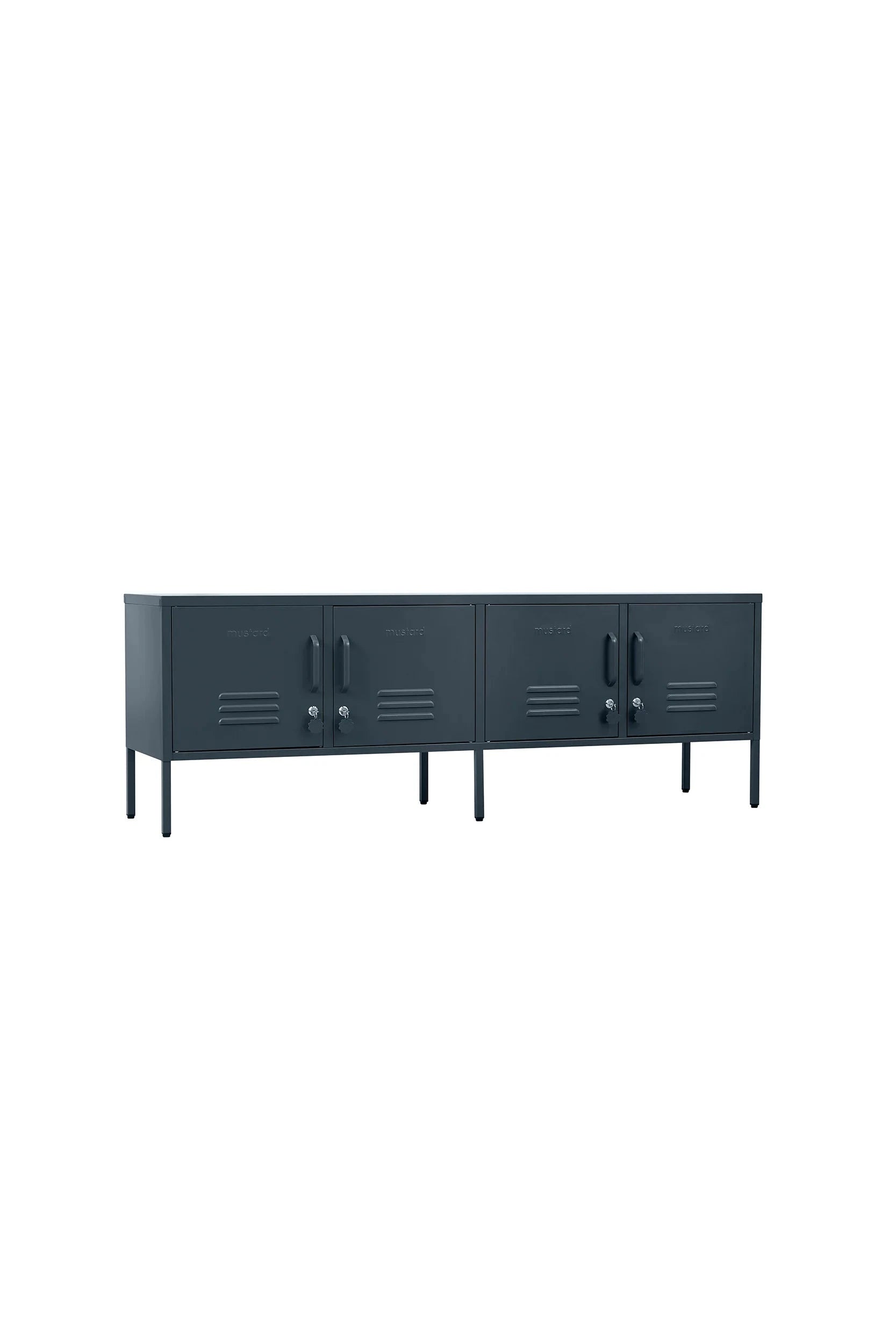 Mustard Ντουλάπι Μεταλλικό Ντουλάπι Locker The Standard Slate Γκρι Χάλυβας H57cm x W162cm x D40cm Mustard