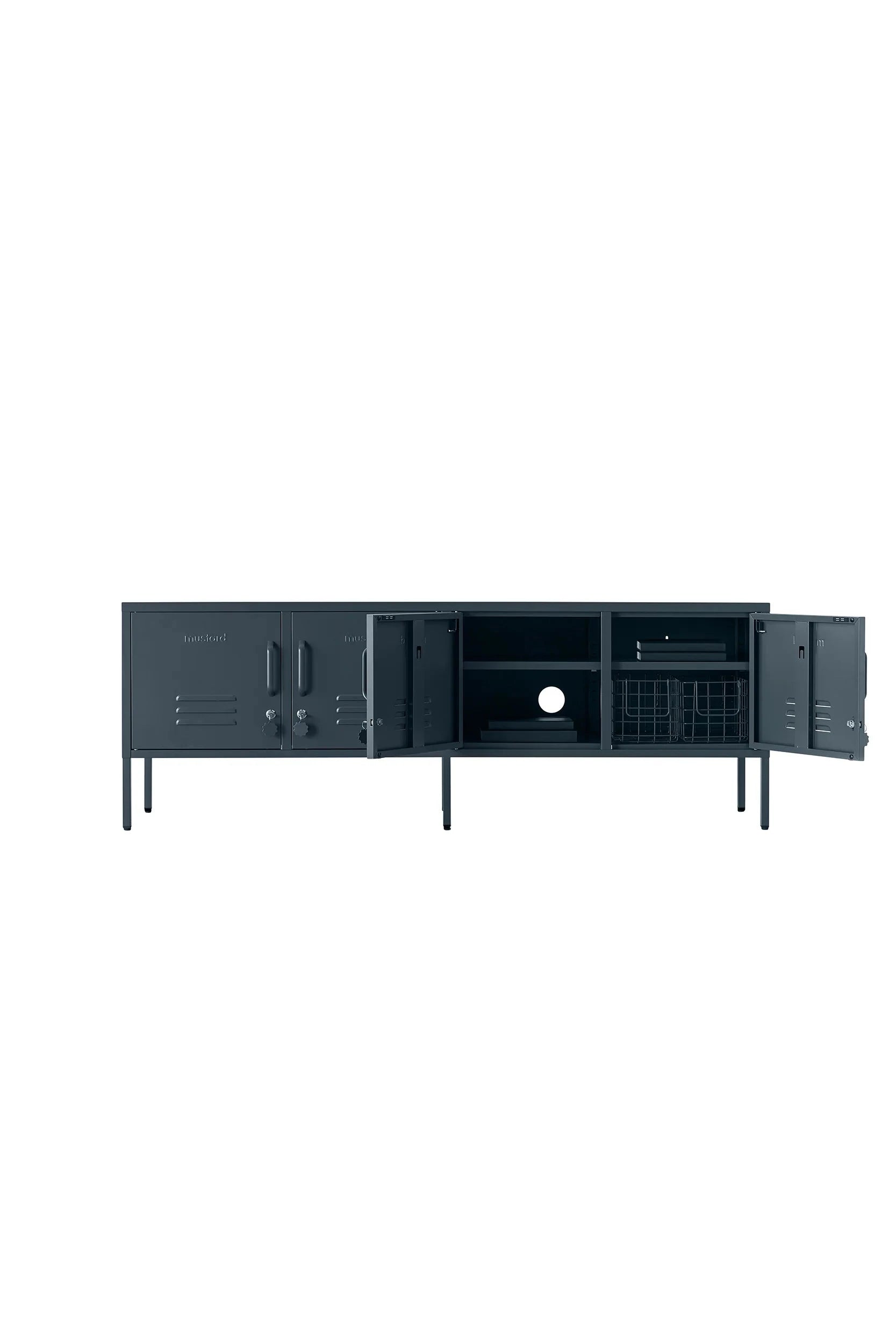 Μεταλλικό Ντουλάπι Locker The Standard Slate Γκρι Χάλυβας H57cm x W162cm x D40cm Mustard