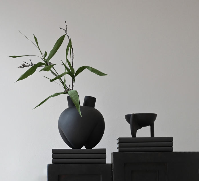 101 COPENHAGEN Βάζο Βάζο, Sumo Horns, Σκούρο Καφέ, Κεραμικό, H27xW24xL24 cm 101 Copenhagen