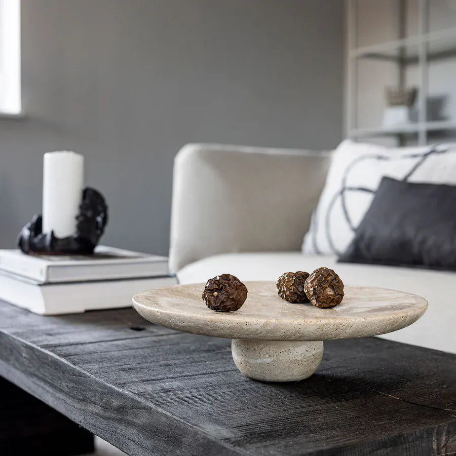 Διακοσμητική πιατέλα TRAVERTINE Linen – Ø32 εκ. METTE DITMER