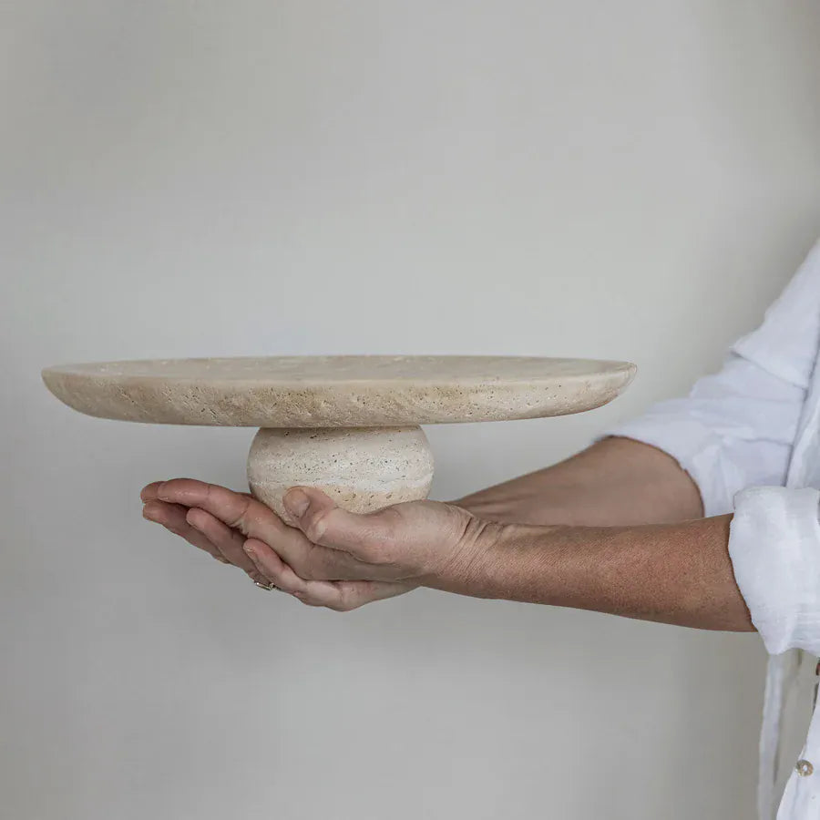 Διακοσμητική πιατέλα TRAVERTINE Linen – Ø32 εκ. METTE DITMER