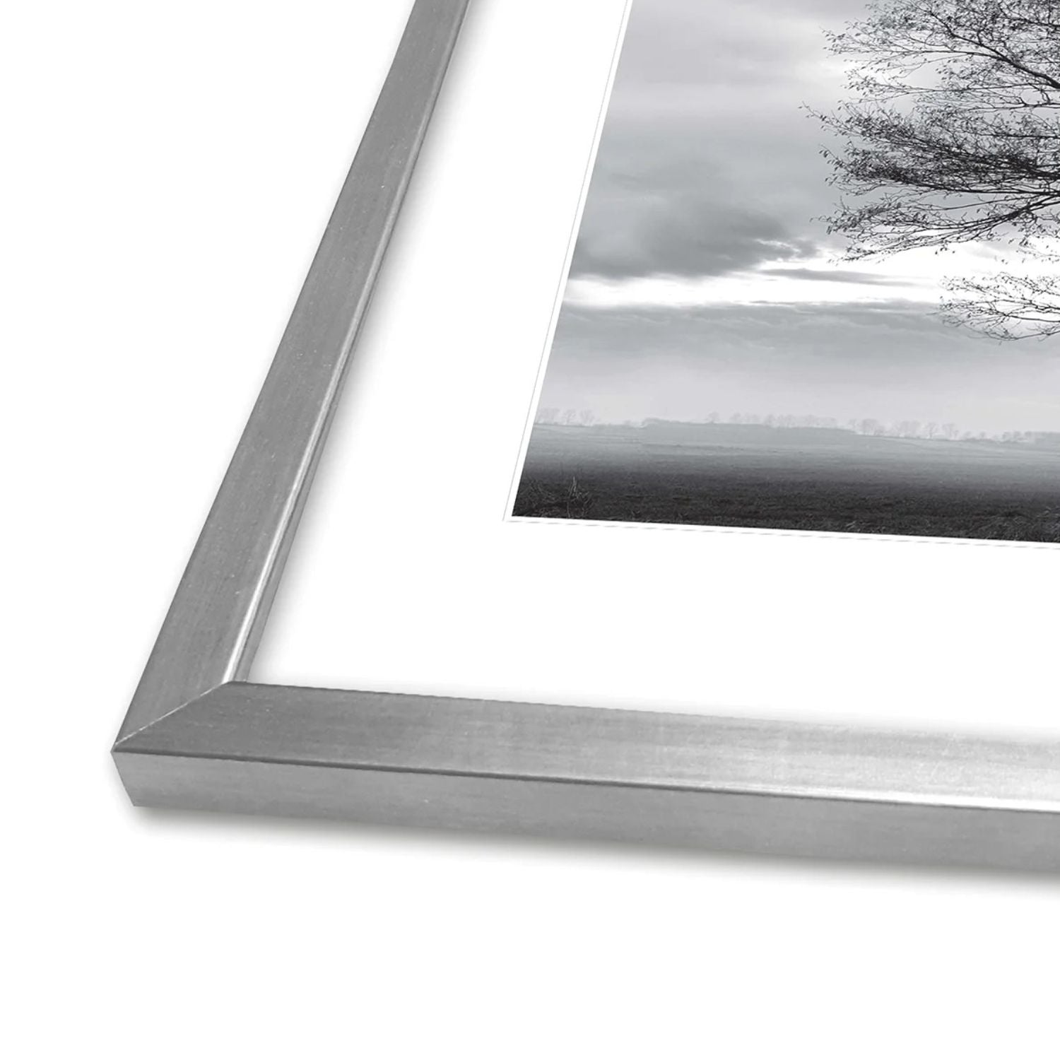 INCADO Κορνίζα Κορνίζα Nordic Line Slim Modern Ασημί Ξύλο Γυαλί 50x70 cm INCADO