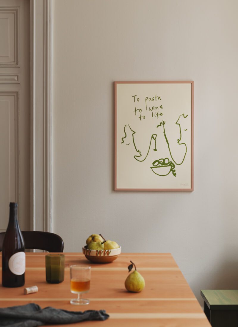 THE POSTER CLUB Poster Πόστερ To Life - Εκρού Πράσινο 50 x 70 cm THE POSTER CLUB