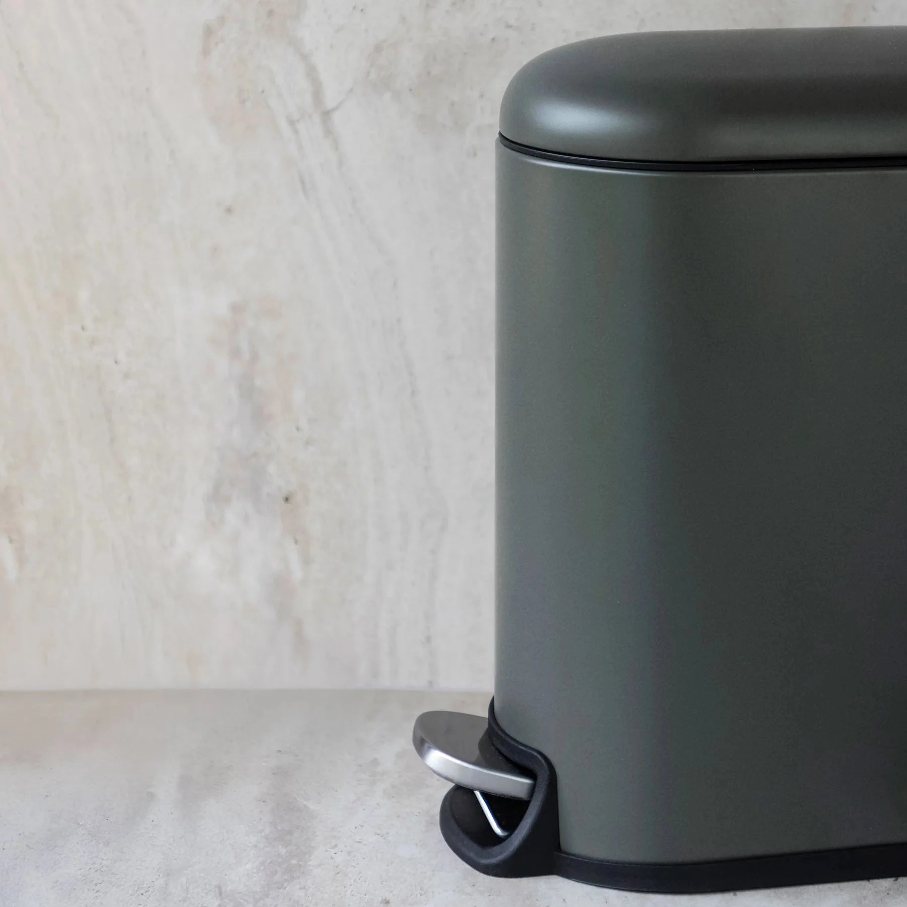 METTE DITMER Είδη Μπάνιου Κάδος Μπάνιου Mini - Walther Pedal 5 litre - Μεταλλικός Σκούρο Πράσινο W15 x L27 x H29 cm METTE DITMER