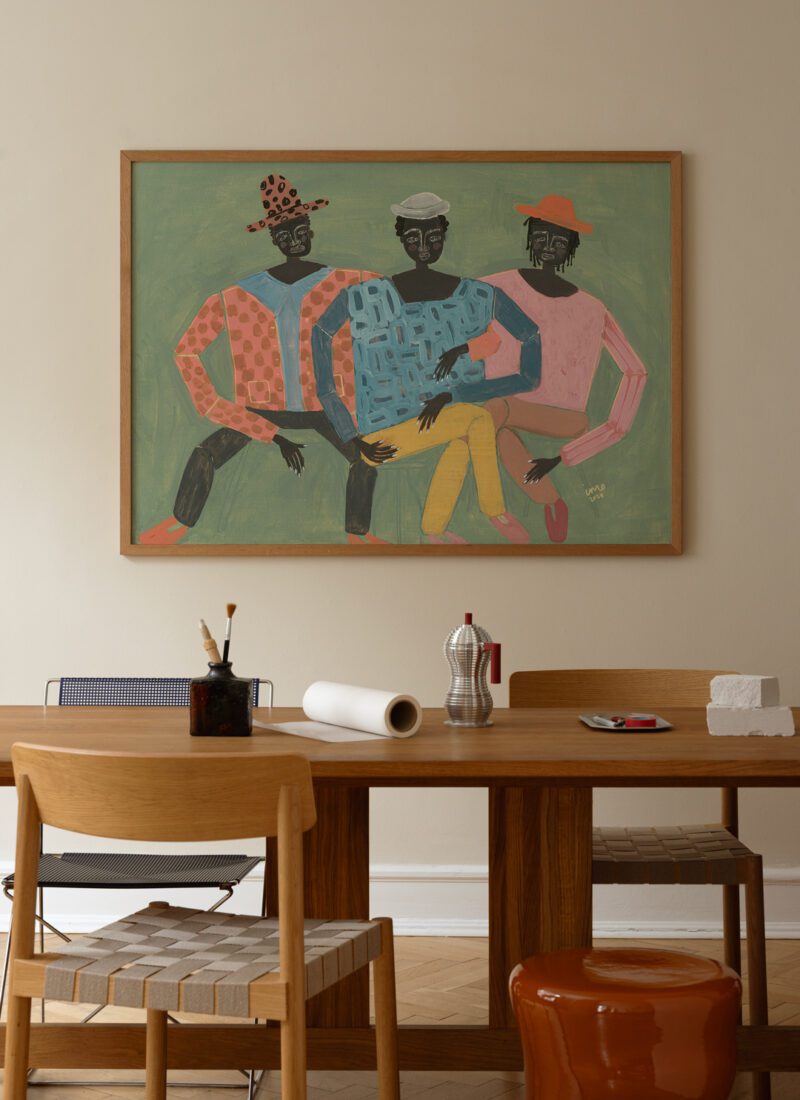 THE POSTER CLUB Poster Πόστερ Hanging Out - Πολύχρωμο 50 x 70 cm THE POSTER CLUB