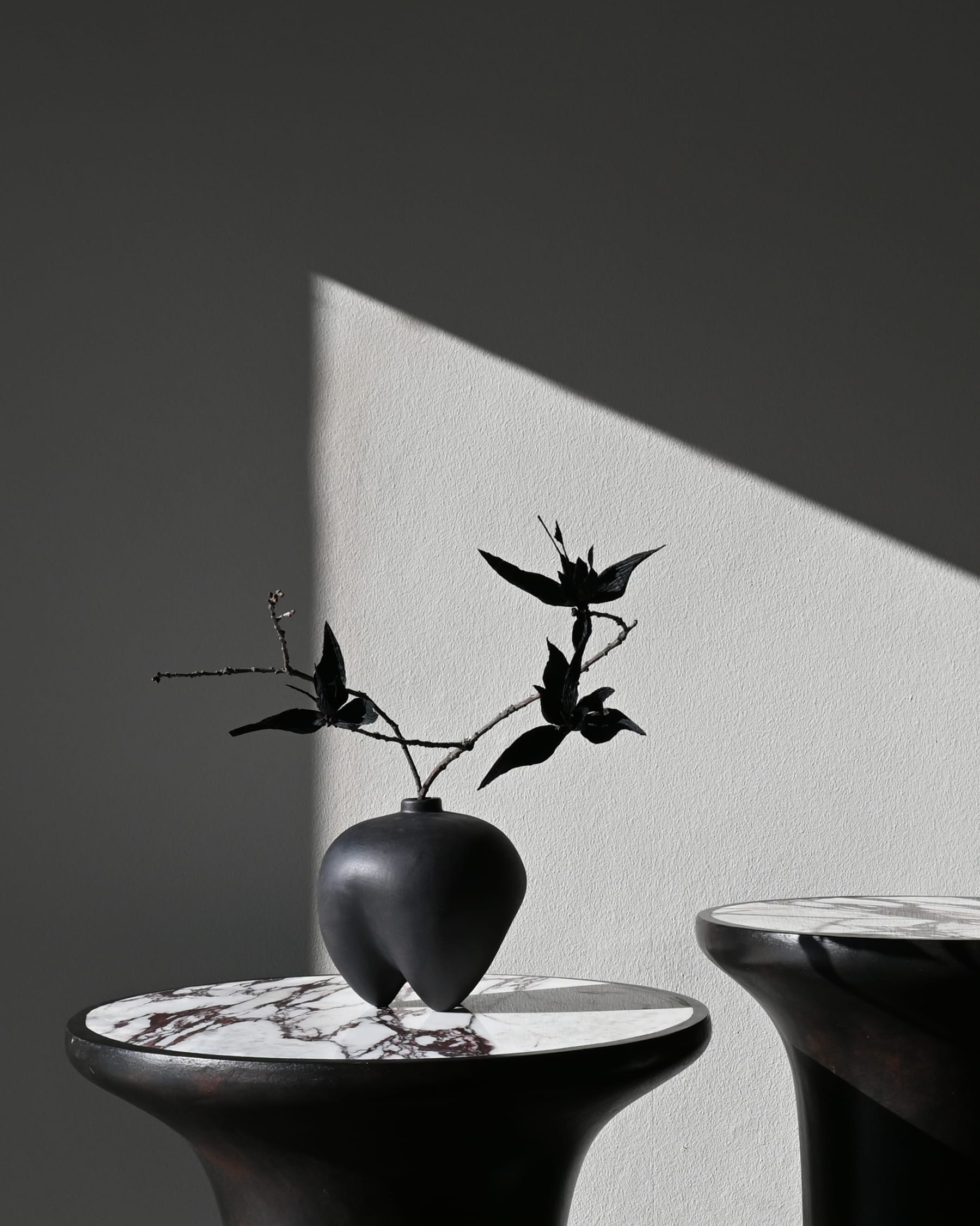 101 COPENHAGEN Βάζο Βάζο, Sumo Petit, Μαύρο/Καφέ, Κεραμικό, H15x W15x L15cm 101 Copenhagen