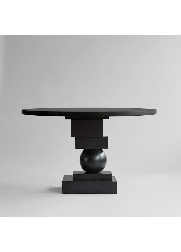 Dining Room Artist Dark Brown Rough Concrete L120xW120xH78 cm 101 COPENHAGEN