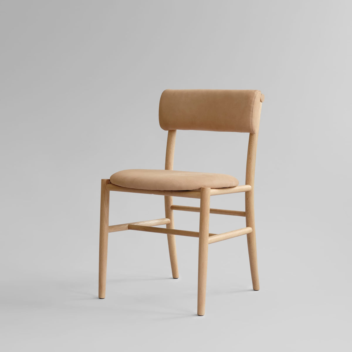 Καρέκλα Τραπεζαρίας Nama - Φυσική Δρυς Δέρμα Nubuck H79,5 x W54 x L50 cm 101 COPENHAGEN