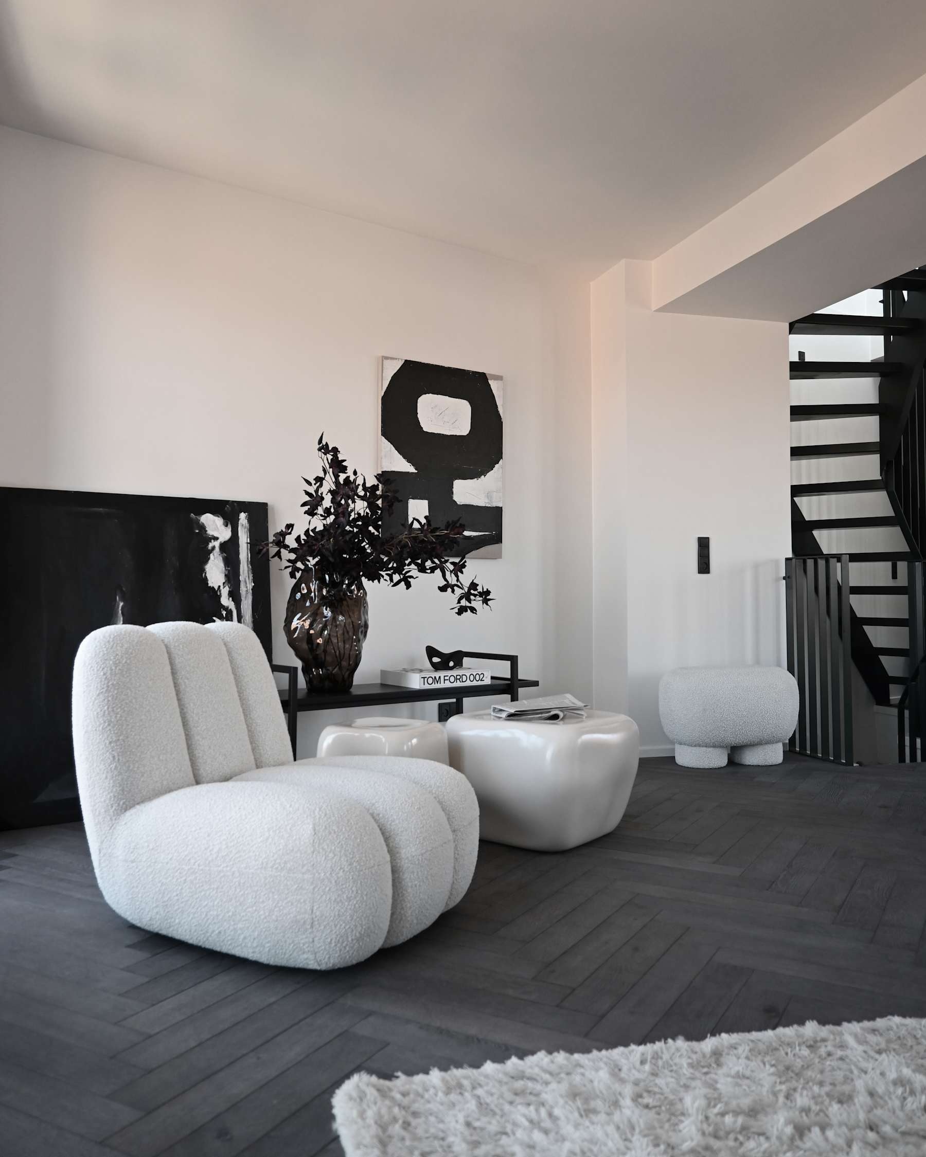 Κεραμικό Τραπεζάκι Καφέ Ishi Mini - Υψηλής Γυαλάδας Άσπρο Birch H40,5 x W30,5 x L30 cm101 COPENHAGEN