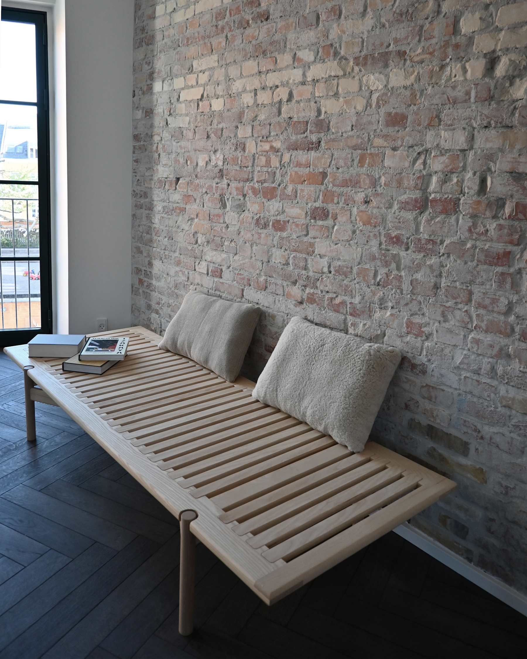 Μαξιλάρι Καρέκλας Σαλονιού Brutus Makura 11 - Λινό Απόχρωση Sand (8047-2) H10 x W36 x L60 cm 101 COPENHAGEN