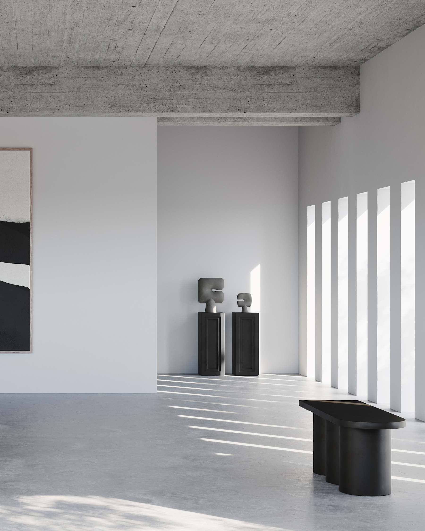 101 COPENHAGEN Βάζο Βάζο Tribal Big Γκρι Κεραμικό 45x14x34 cm 101 COPENHAGEN