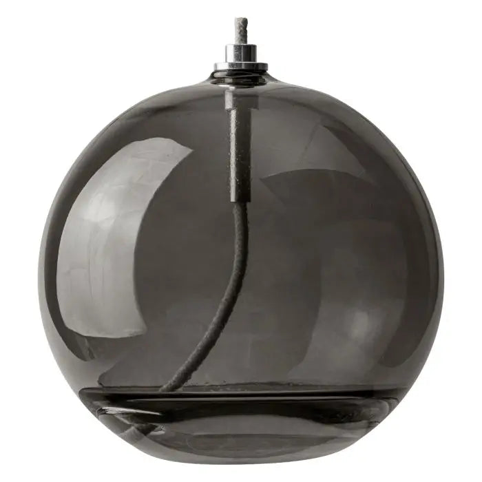 METTE DITMER Κηροπήγιο Λάμπα Λαδιού AURA Large Γυαλί Smoke Γκρι Ø10,5 x H11 cm METTE DITMER