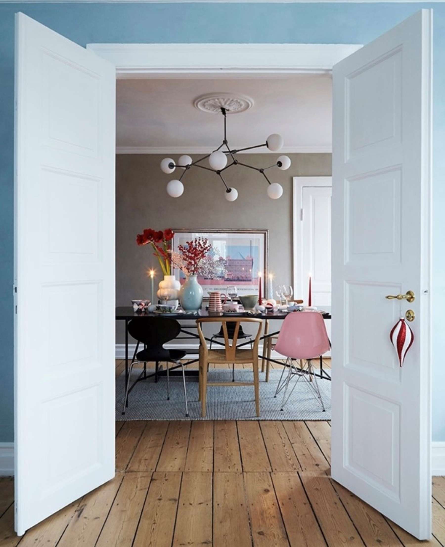 Φωτιστικό Οροφής Drop Chandelier Bulp - Grey (5m)  L157 x W85 x H15 cm 101 COPENHAGEN