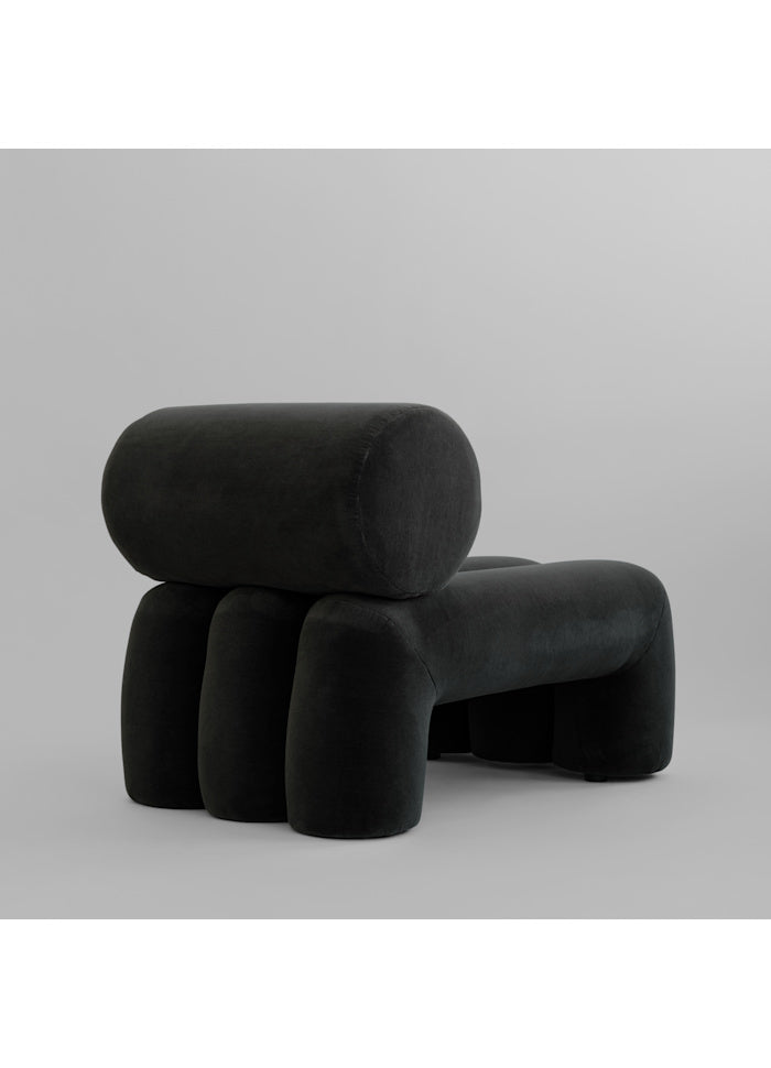 Καρέκλα Σαλονιού Foku - Peat Velvet Γκρι H70 x W65 x L92 cm 101 COPENHAGEN