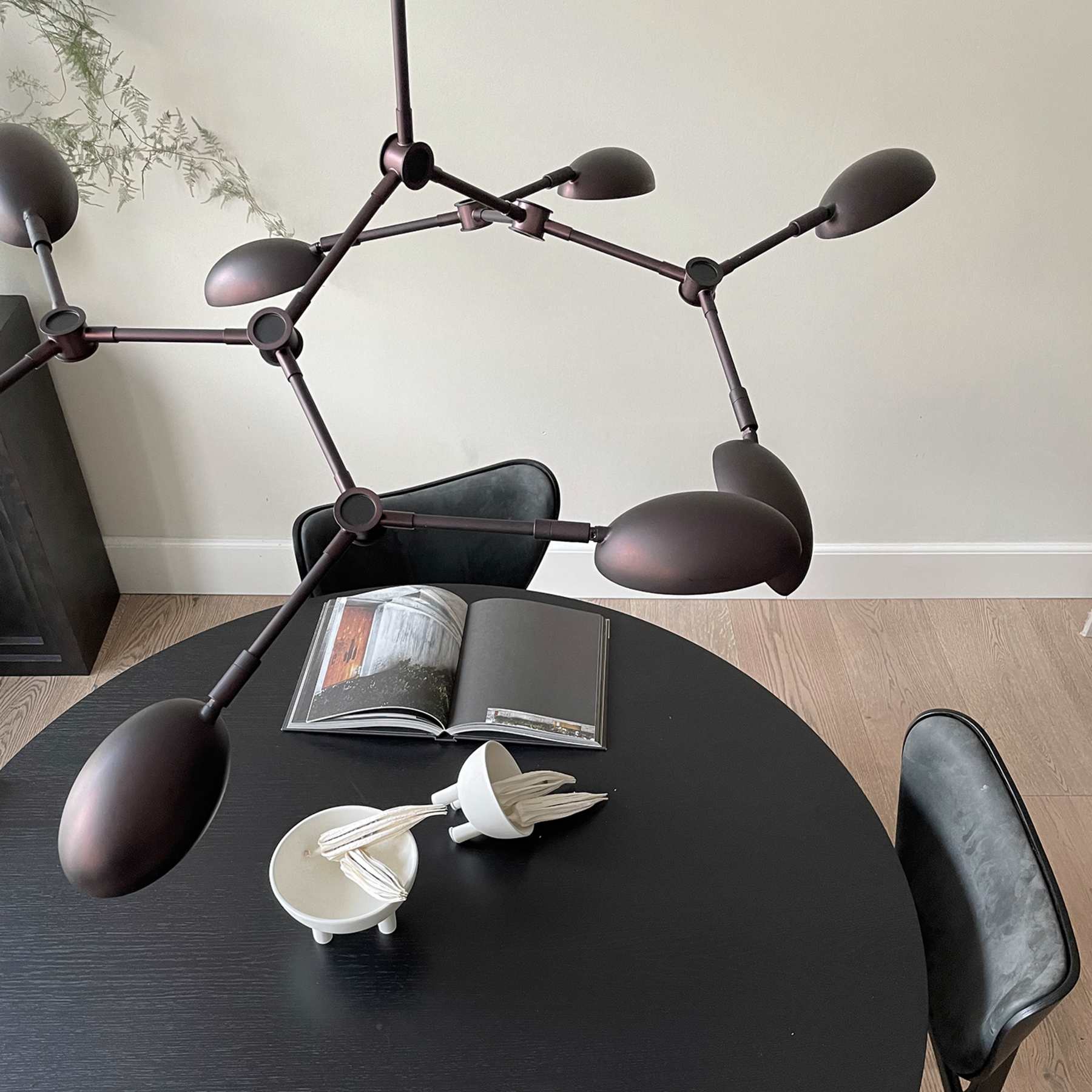 Φωτιστικό Οροφής Drop Chandelier, Mini - Burned Black (5m) L106 x W81 x H55 cm 101 COPENHAGEN