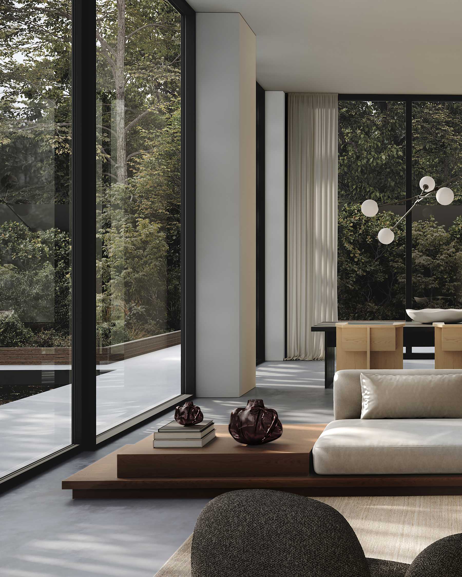 101 COPENHAGEN ΒΑΖΟ Βάζο Wabi Mini Smoked Forest L19 x W19 x H6 101 COPENHAGEN