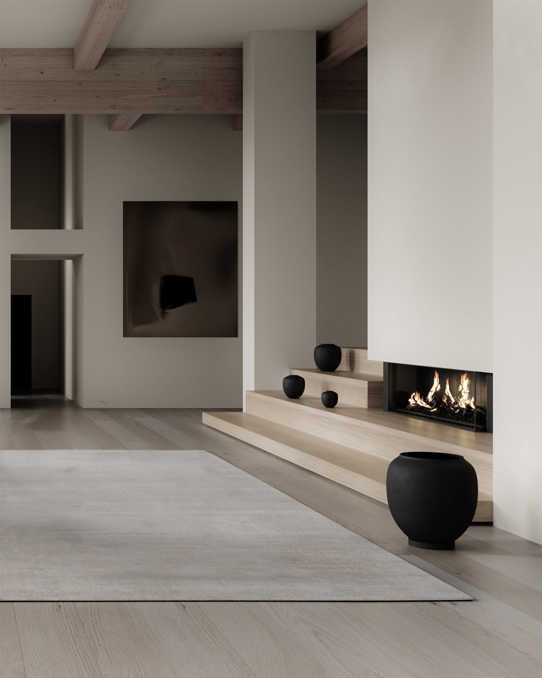 101 COPENHAGEN ΒΑΖΟ Βάζο Sunao Μεσαίο Μαύρο 30x30x13.2 101 COPENHAGEN